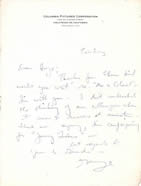 George Duning Dear Mike Letter