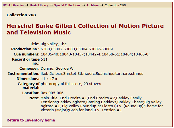 UCLA Herschel Burke Gilbert Collection #268